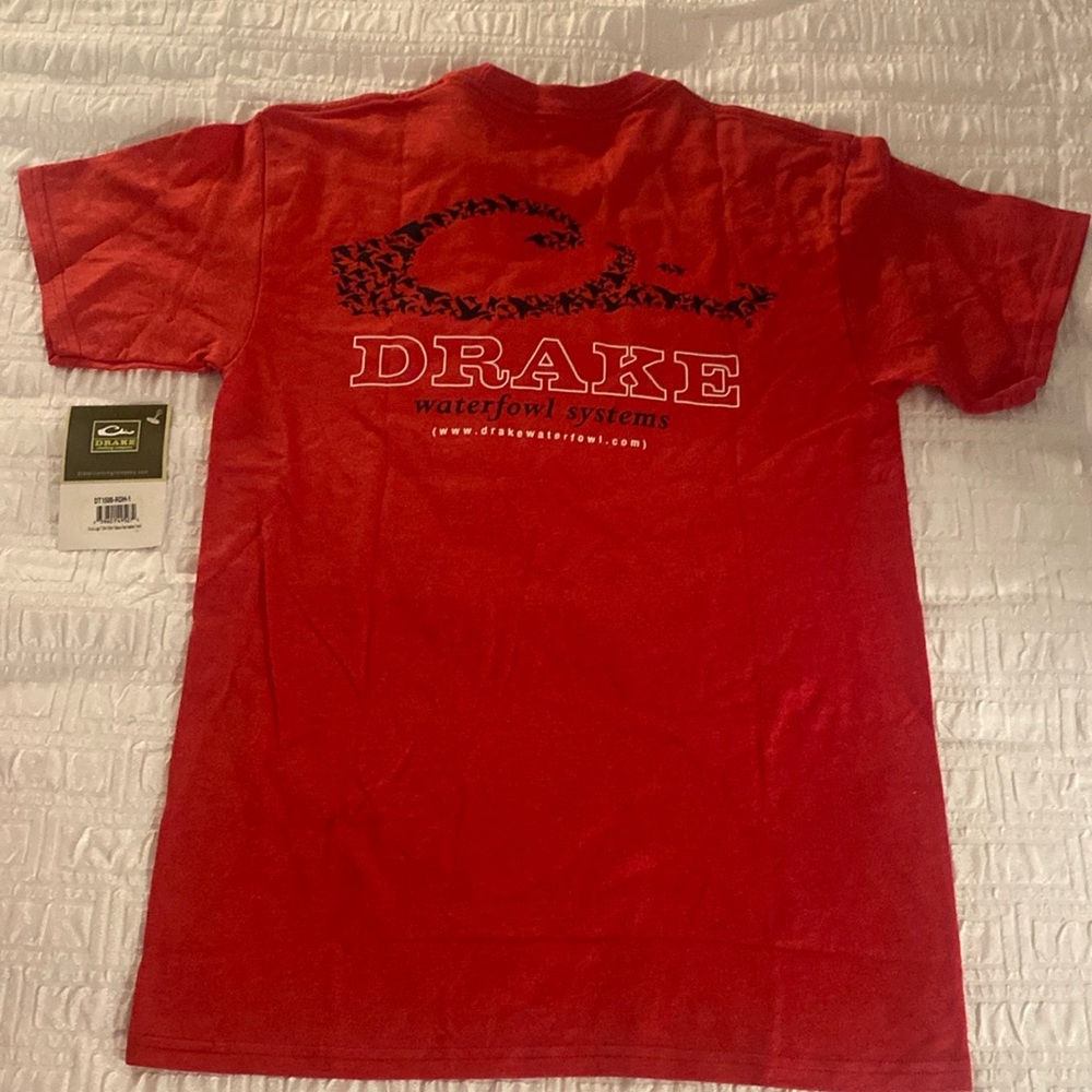 Drake Waterfowl Systems Red Heather Hunting T-Shirt
